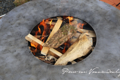 Allumage d'un brasero plancha