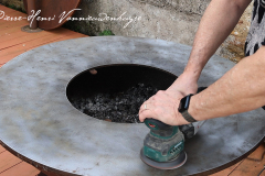 Ponçage Brasero plancha