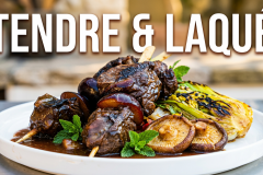 Brochettes d'onglet de boeuf au miso