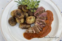 Pluma grillée à la plancha salsa Brava