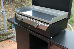La plancha au gaz Rainbow au chrome dur