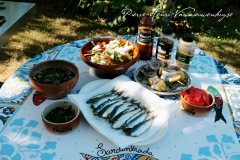Les ingrédients recette retour de pêche