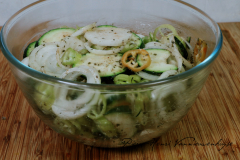 assaisonnement Duo de courgettes et pommes sautées aux piments doux