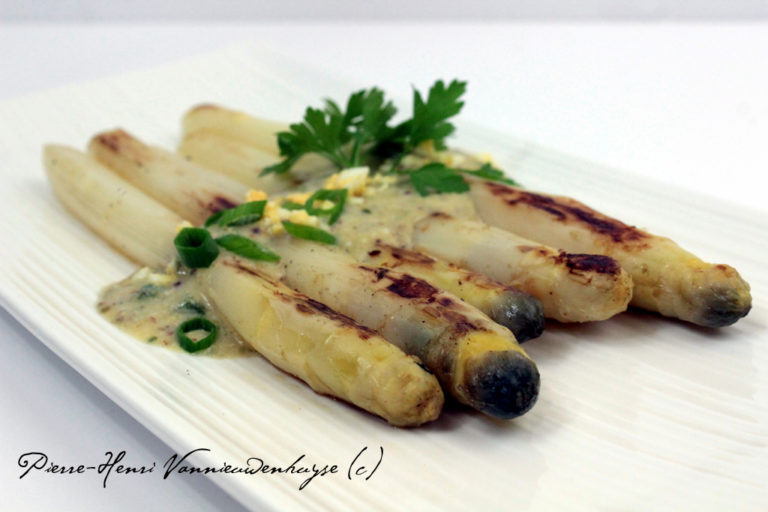Recette des asperges à la plancha, sauce gribiche Recettes et Cuisine