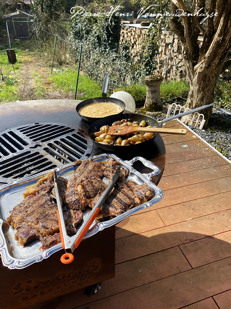Entrecôte minute sauce au whisky gingembre