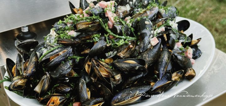 Moules à la plancha à la vendéenne
