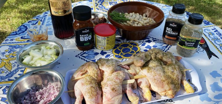Coquelet Sauce Diable et ses mogettes ingrédients